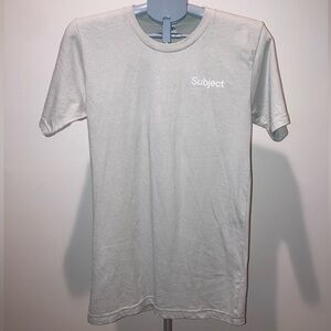 NWOT American Apparel ‘Subject' Light Gray Sage Tee Simple Minimalist Streetwear